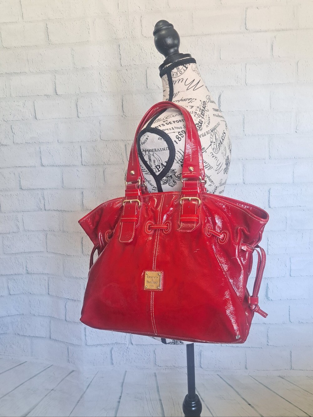 XL Dooney & Bourke Red Leather Bag